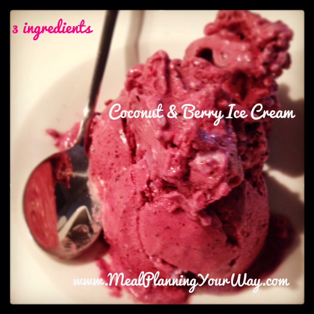 Post image for Healthy coconut berry ice cream