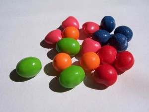 Colourful lollies