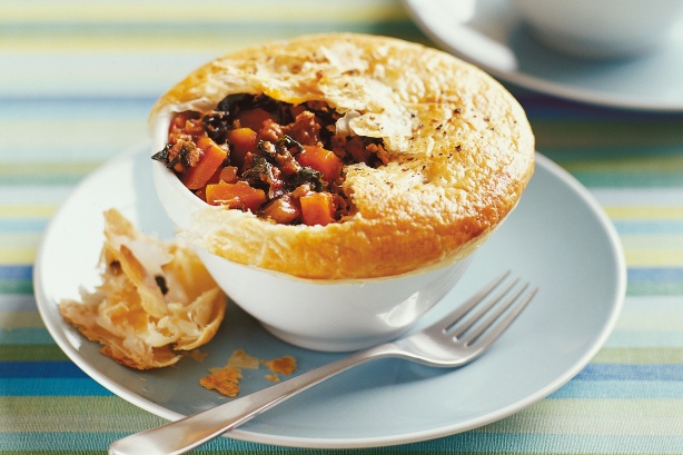 Lamb and vegetable pot pies