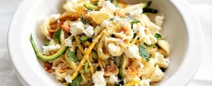 Zucchini Pasta with lemon mint